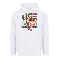 White rockin around the christmas tree Heavyweight Hoodie - MaliasSmallBusiness