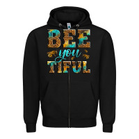 Black Western Bee You Tiful Bee Zipper Hoodie - LillyAllenDesigns