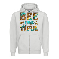 Dove Grey Western Bee You Tiful Bee Zipper Hoodie - LillyAllenDesigns