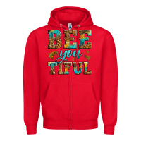 Red Western Bee You Tiful Bee Zipper Hoodie - LillyAllenDesigns