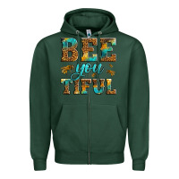 Sports Green Western Bee You Tiful Bee Zipper Hoodie - LillyAllenDesigns