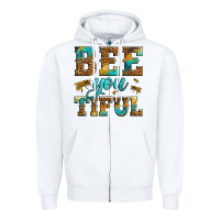 White Western Bee You Tiful Bee Zipper Hoodie - LillyAllenDesigns