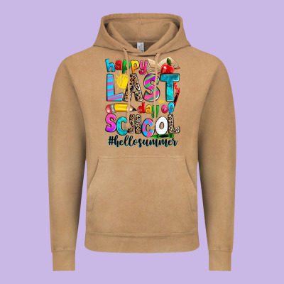 Happy Last Day Of School Vintage Hoodie Designed By Zillion Design Studio
