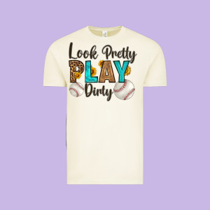 Look Pretty  Play Dirty Vintage Tee Designed By Hra Design Shop