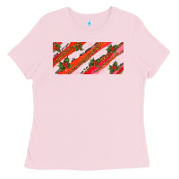 Bubblegum Pink leopar and cowhide with mistletoe Ladies Tee - AdoDesignShop