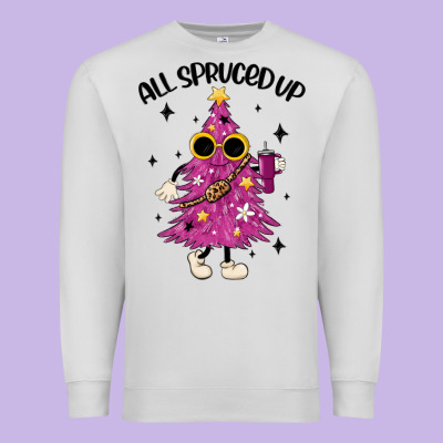 All Spruced Up Premium Sweatshirt Designed By Maliassmallbusiness