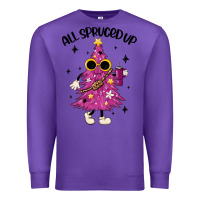 Purple all spruced up Premium Sweatshirt - MaliasSmallBusiness