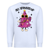 White all spruced up Premium Sweatshirt - MaliasSmallBusiness