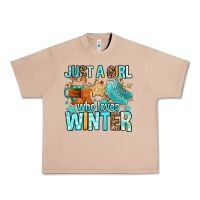 Burro just a girl who loves winter Urban Heavy Tee - FaDigitalArtStudio