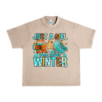 French Oak just a girl who loves winter Urban Heavy Tee - FaDigitalArtStudio