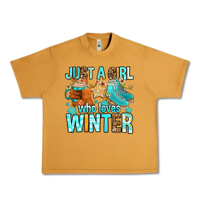 Just A Girl Who Loves Winter Urban Heavy Tee by FaDigitalArtStudio | Teevron