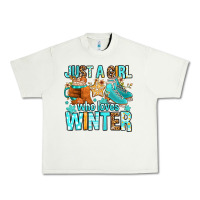 Pistachio just a girl who loves winter Urban Heavy Tee - FaDigitalArtStudio