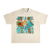 Sandshell just a girl who loves winter Urban Heavy Tee - FaDigitalArtStudio