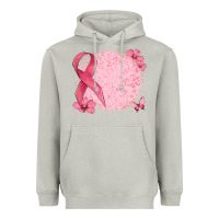 Moon Dust customized breast cancer ribbon and background Heavyweight Hoodie - MaliasSmallBusiness