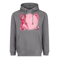 Storm customized breast cancer ribbon and background Heavyweight Hoodie - MaliasSmallBusiness