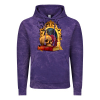 Cloud Purple Halloween Skull Candles and Roses Vintage Hoodie - texasbilliewilder