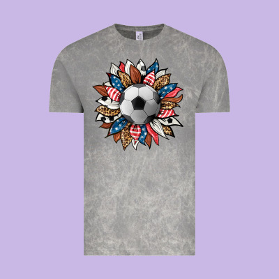 Football Sunflower Vintage Tee Designed By Hra Design Shop