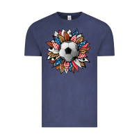 Vintage Denim football sunflower Vintage Tee - HRA Design Shop