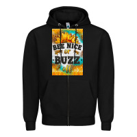 Black bee nice or buzz off Zipper Hoodie - LillyAllenDesigns