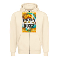 Sandshell bee nice or buzz off Zipper Hoodie - LillyAllenDesigns