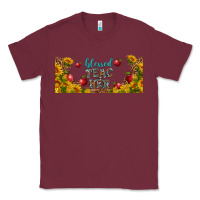Burgundy blessed teacher libbey glass Classic Tee - BundleAndBundleShop