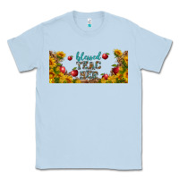 Dusty Blue blessed teacher libbey glass Classic Tee - BundleAndBundleShop
