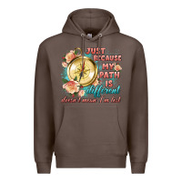 Coffee just because my path is different Premium Hoodie - Artiststas