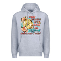 Heather Grey just because my path is different Premium Hoodie - Artiststas