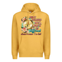 Mustard just because my path is different Premium Hoodie - Artiststas