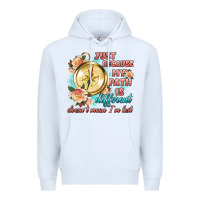 White just because my path is different Premium Hoodie - Artiststas