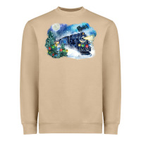 Mushroom polar express winter Heavyweight Sweatshirt - FaDigitalArtStudio