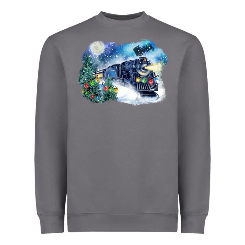 Polar Express Winter Heavyweight Sweatshirt by FaDigitalArtStudio | Teevron