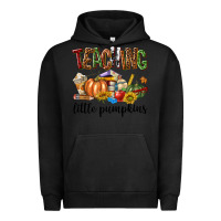 Pigment Black Teaching Little Pumpkins Urban Hoodie - texasbilliewilder