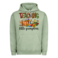 Pigment Oil Green Teaching Little Pumpkins Urban Hoodie - texasbilliewilder