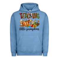 Pigment Pebble Blue Teaching Little Pumpkins Urban Hoodie - texasbilliewilder