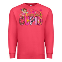 Cardinal i am with cupid Premium Sweatshirt - NancyCooperArtShop