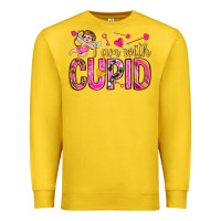 Lemon i am with cupid Premium Sweatshirt - NancyCooperArtShop