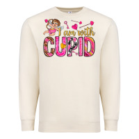 Sandshell i am with cupid Premium Sweatshirt - NancyCooperArtShop