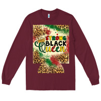 Burgundy strong black queen 12 oz can cooler (regular) Long Sleeve Tee - Artiststas