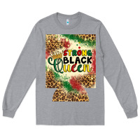 Heather Grey strong black queen 12 oz can cooler (regular) Long Sleeve Tee - Artiststas