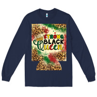 Navy strong black queen 12 oz can cooler (regular) Long Sleeve Tee - Artiststas