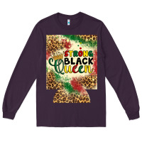 Plum strong black queen 12 oz can cooler (regular) Long Sleeve Tee - Artiststas