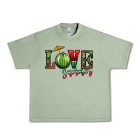 Oil Green love summer Urban Heavy Tee - CowhideDigitalArt
