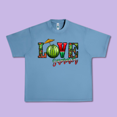 Love Summer Urban Heavy Tee Designed By Cowhidedigitalart