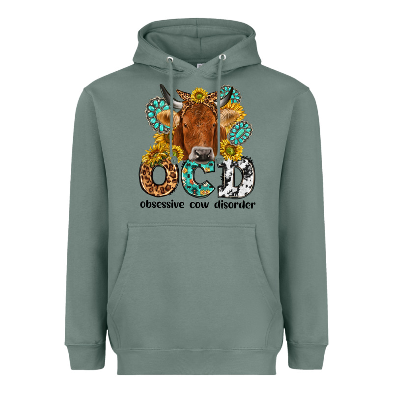 Obsessive Cow Disorder Heavyweight Hoodie by NancyCooperArtShop | Teevron