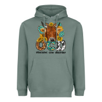 Sage obsessive cow disorder Heavyweight Hoodie - NancyCooperArtShop