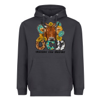 Smoke obsessive cow disorder Heavyweight Hoodie - NancyCooperArtShop