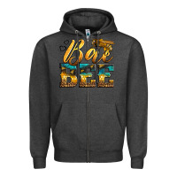Charcoal Heather Western Queen Bee Zipper Hoodie - LillyAllenDesigns