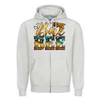 Dove Grey Western Queen Bee Zipper Hoodie - LillyAllenDesigns