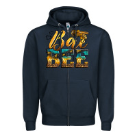 Navy Western Queen Bee Zipper Hoodie - LillyAllenDesigns